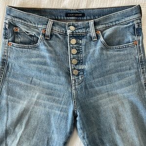 Lucky Brand Mid Rise Authentic Straight Crop